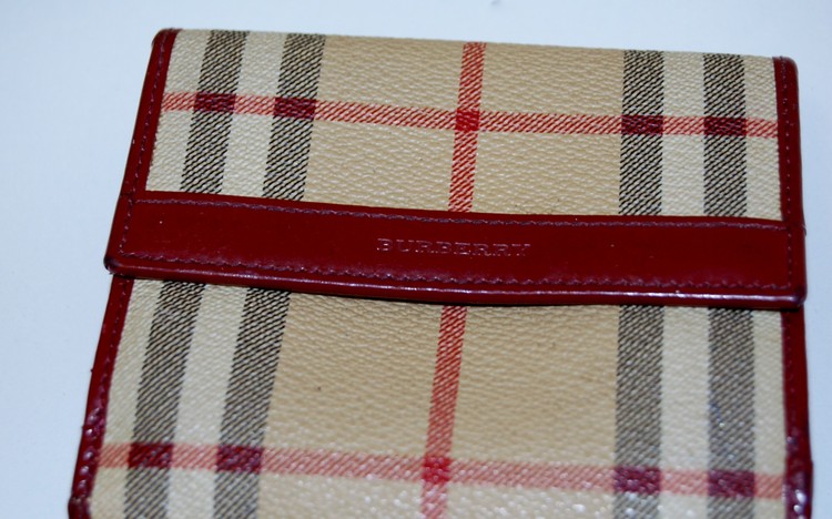Burberry Plaid Bi-fold Wallet