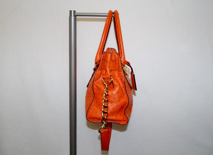 MICHAEL KORS HAMILTON EW TOTE SATCHEL BURNT ORANGE LEATHER NWT $299.00