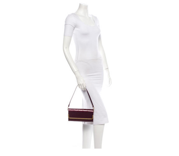 Louis Vuitton Rossmore Amarante Vernis MM Clutch/ Handbag Red Dark red  ref.409273 - Joli Closet