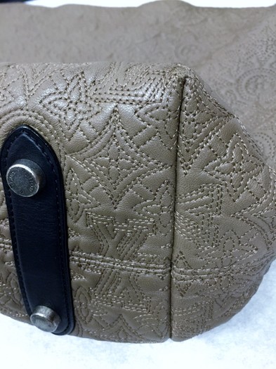 Louis Vuitton Grey Granit Suede Antheia Hobo PM Shoulder Bag