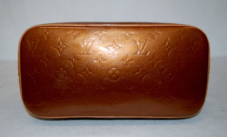 Louis Vuitton Houston Copper Zip 871851 Bronze Monogram Vernis Leather Tote, Louis Vuitton