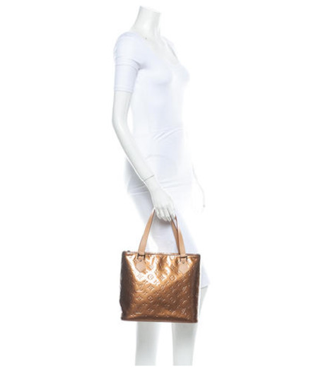 Louis Vuitton Bronze Monogram Vernis Houston Bag - Yoogi's Closet