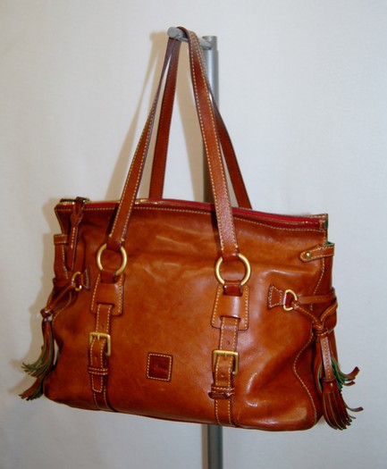 As Is Dooney & Bourke Florentine Leather Shopper Bag 