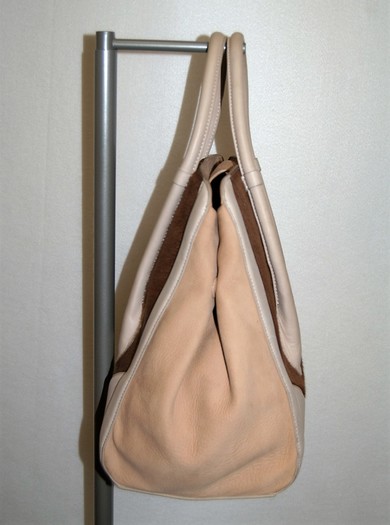Pour La Victoire Tan Leather Large Satchel Handbag Shoulder Bag Shopper