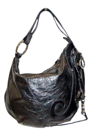 Fendi Metallic Leather Selleria Oyster Bag