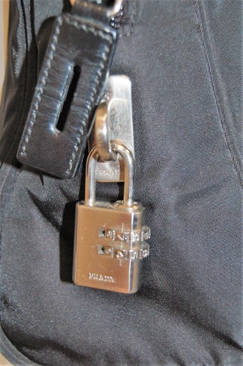 prada bag with lock