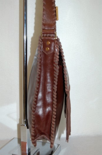 The Sharon Leather Fringe Crossbody Handbag