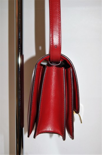 Celine red smooth calf ring bag - Entrupy authenticity #celinebags