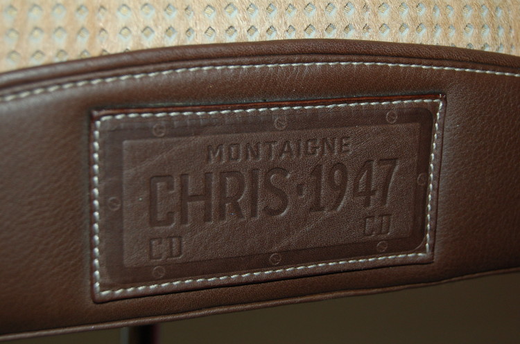 Christian Dior Leather Montaigne Chris 1947 License Plate Bag Black