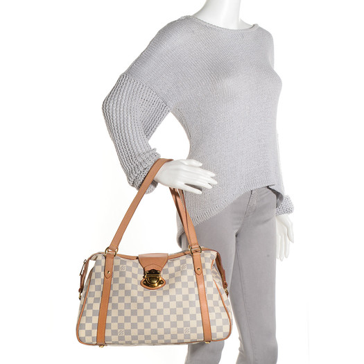 Louis Vuitton Stresa GM White Damier Azur Shoulder Bag – Luxury