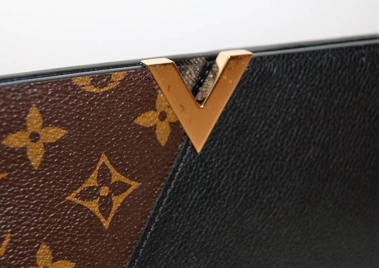 Louis Vuitton Kimono wallet Black Leather & Monogram Canvas – Apalboutique