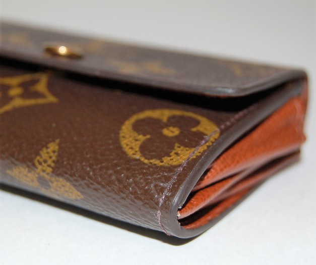 Shop Louis Vuitton Monogram Plain Leather Folding Wallet Small