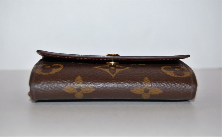 Shop Louis Vuitton Monogram Plain Leather Folding Wallet Small