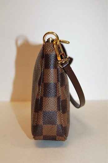 Louis Vuitton Key Pouch Damier Ebene in Coated Canvas with Brass