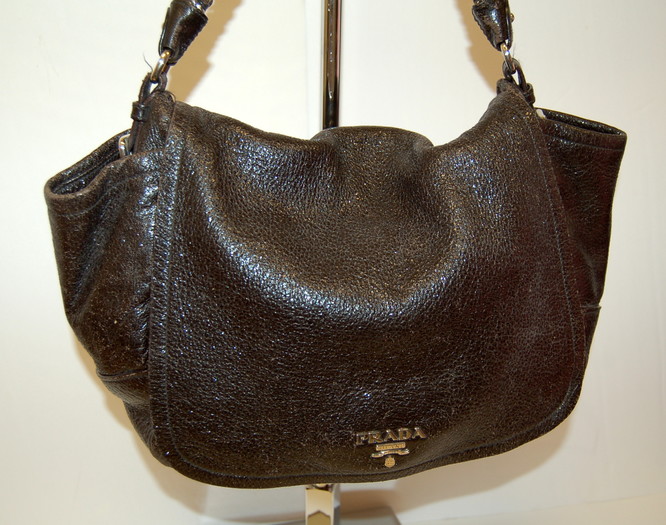 Prada Black Cervo Lux Leather Chain Bowling Bag at 1stDibs  prada cervo lux  chain handbag, cervo leather, prada cervo bag