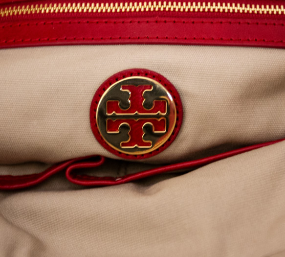 Tory Burch Large Red Tote Bag