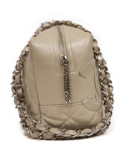 Chanel Quilted Beige Tote Crossbody
