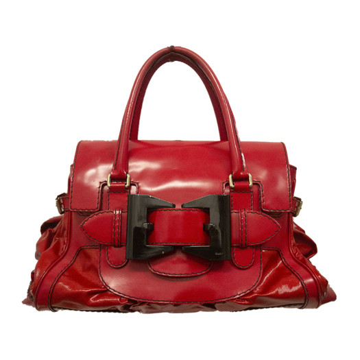 Gucci Vintage Red Leather Handbag