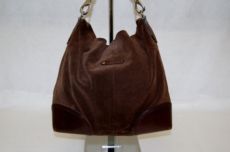 Cole haan 2025 brown suede handbag