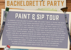paint and sip bachelorette party on long island 
