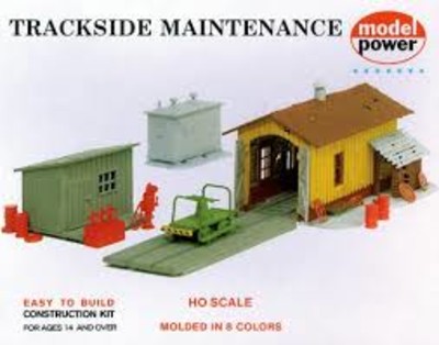 HO Scale Trackside Maintenance Building Kit Model Power 408 for sale online