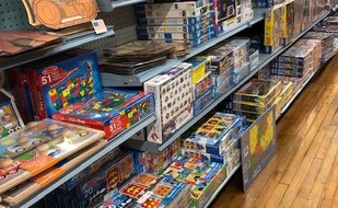Toys for all ages! Puzzles, preschool toys, dolls, children's crafts, diecast model cars, and games!