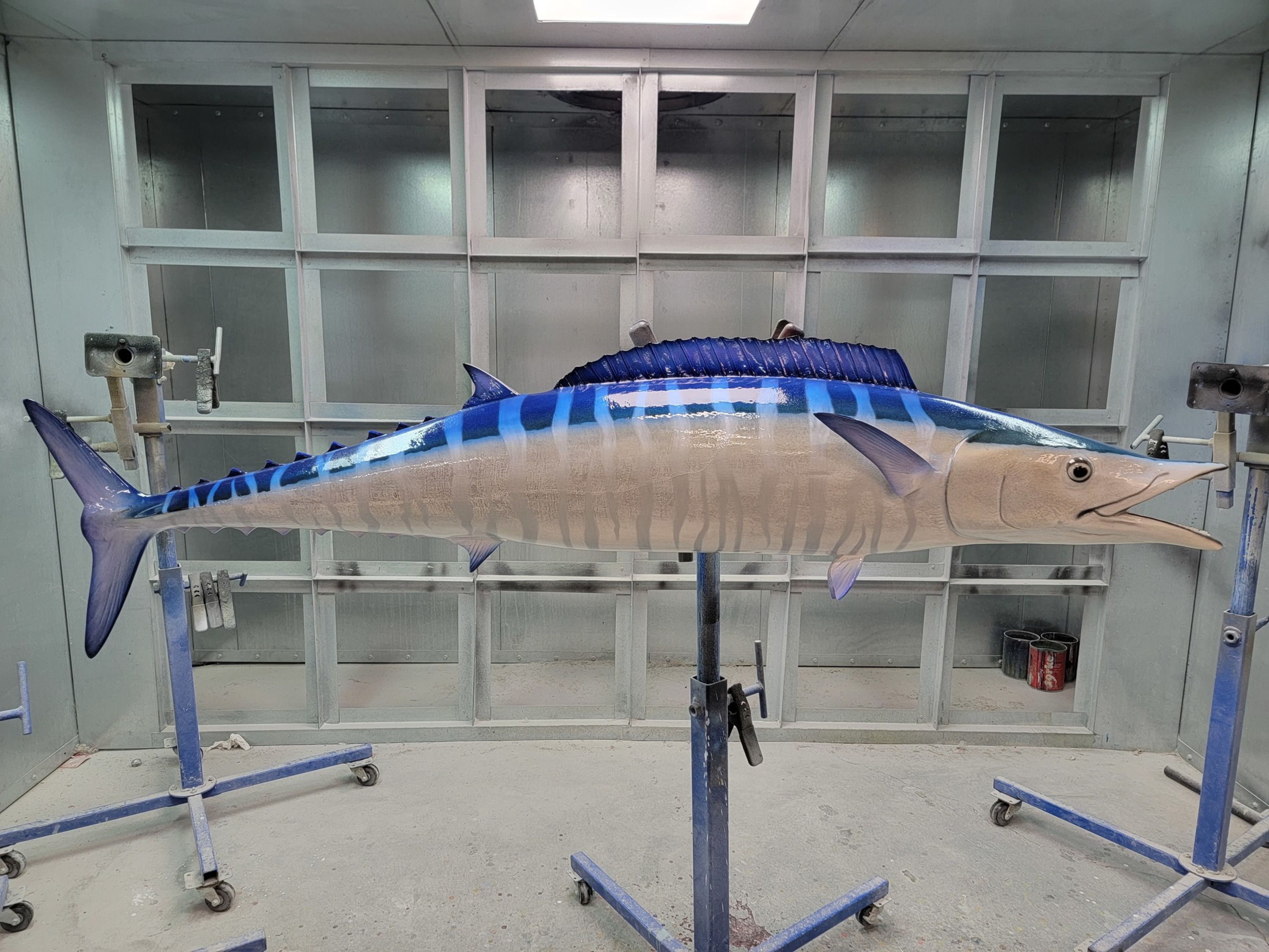 58 Wahoo Half Mount Fish Replica