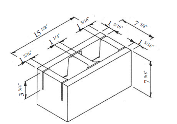 8x8x16 Lightweight Bond Beam K O CMU Cromwell Concrete