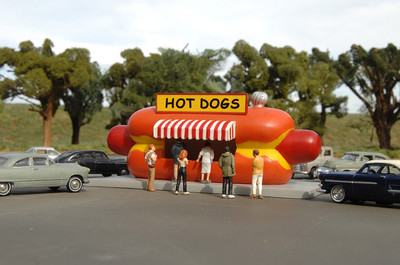 O-Gauge Hot Dog Stand Bachmann 