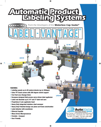 LABELING MACHINES TECHNICAL GUIDE