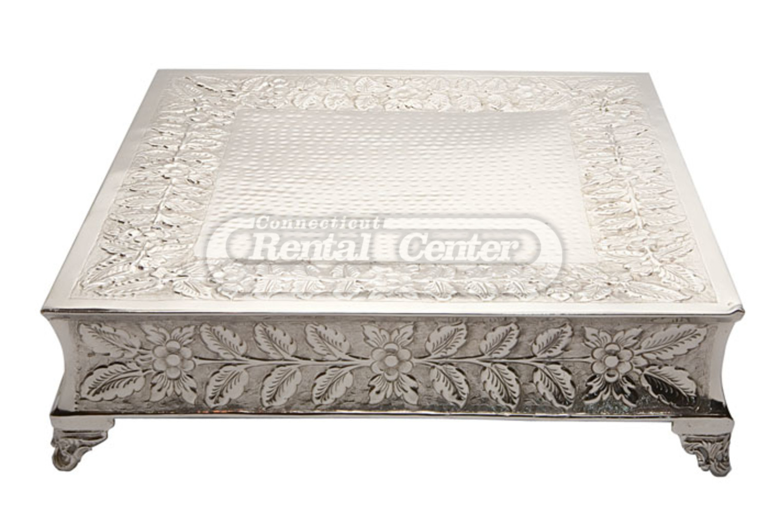 Rent 22 Silver Square Cake  Stands  from CT Rental  Center