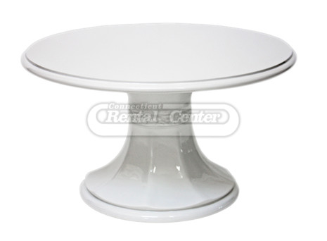 Rent 22 Round White Pedestal  Cake  Stands  from CT Rental  