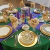 Mardi Gras Inspired Table Setting