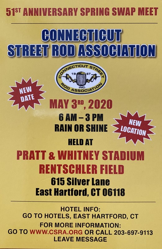 See you at the CSRA Swap Meet - May 3rd, 2020 See you at the CSRA Swap Meet - May 3rd, 2020