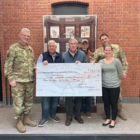  Left to right are COL Mike Sipples, Chief of Staff; Gary Coviello, President of CMCC; John Godburn, Ex Director CTNGFI; Paul Vasques, Charter Member CMCC; LTC Jason DeSousa, CTNG Joint Staff; Melody Baber, CT Service Member and Family Support Ce