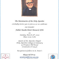 Invitation for Fr. Menard Day on March 26th, 2023