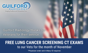 Free Lung Cancer Screening CT Exams during Month of November for Veterans image.