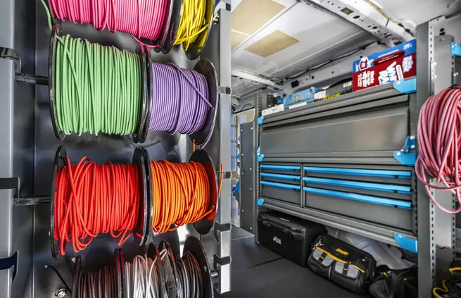 Wire Spool Holder for Van