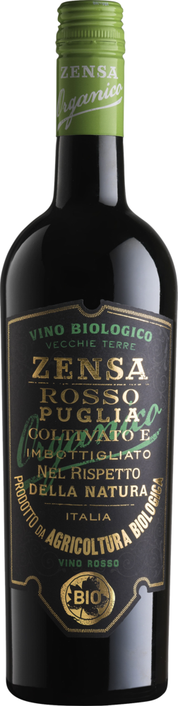 Zensa Rosso • 65% Negroamaro, 25% Primitivo, 10% Cabernet Sauvignon